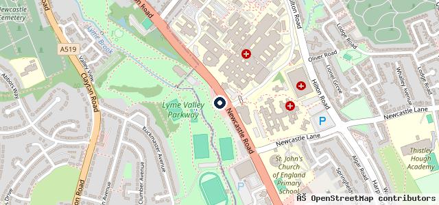 Map showing the location of Pinkstones MG