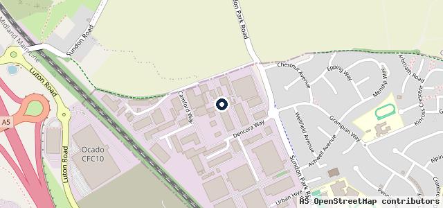 Map showing the location of Sundon Park MOT & Servicing Centre ltd
