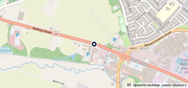 Map showing the location of Vauxhall