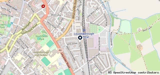 Map showing the location of Duke Street Motors - MOT and Car Service Loughborough
