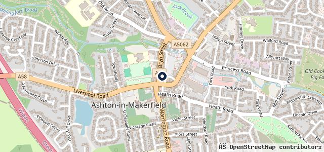 Map showing the location of Ashton Motor Factors
