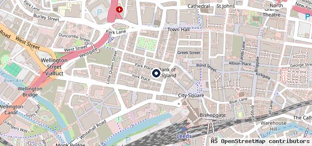 Map showing the location of Smart Auto Repairs Leeds - Mobile Car Dent, Scratch and Bumper Repairs