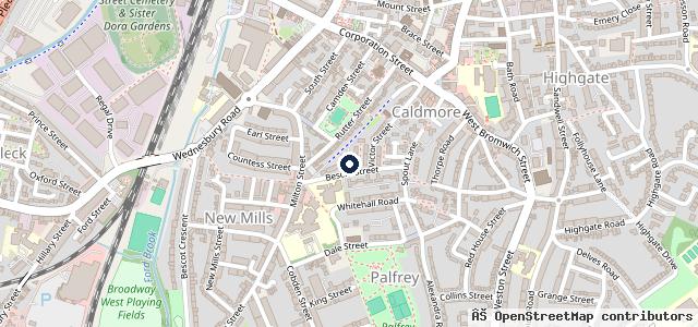 Map showing the location of Palfrey Garage