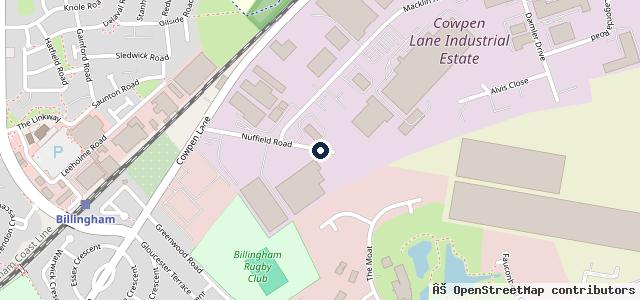 Map showing the location of Thompson Commercials Ltd