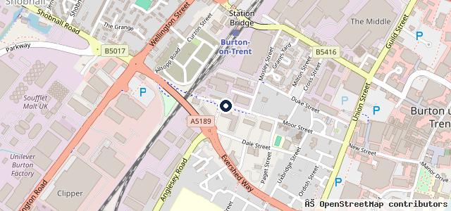 Map showing the location of Burton Kia
