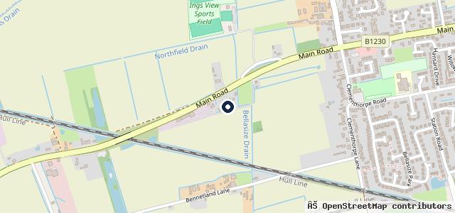 Map showing the location of Gilberdyke Mot Centre