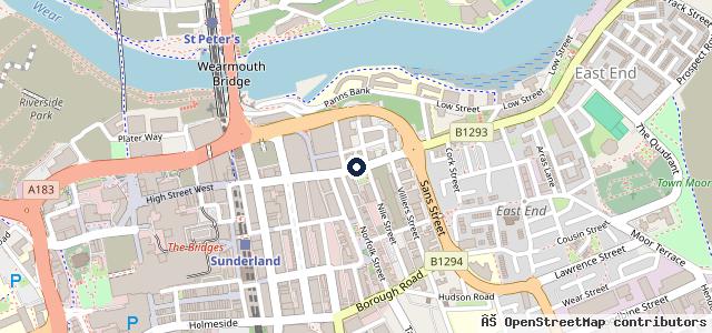 Map showing the location of Gordon Burnett Motor Engineers