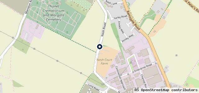 Map showing the location of Nash Auto Service