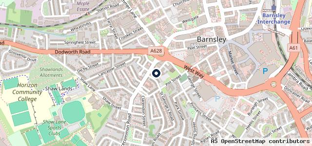 Map showing the location of Service Plus Auto Centre
