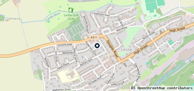 Map showing the location of Hamish Gordon Coach Hire