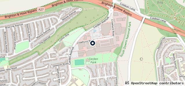 Map showing the location of Southeast Motors Land Rover Brighton