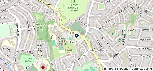 Map showing the location of Hawes Garage
