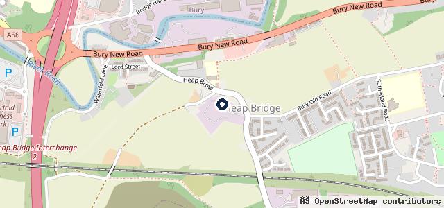 Map showing the location of Heap Bridge MOT Centre Ltd | Heywood