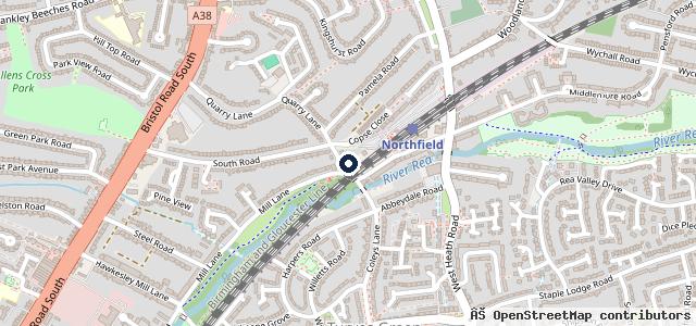 Map showing the location of Hillside MOT and Repairs
