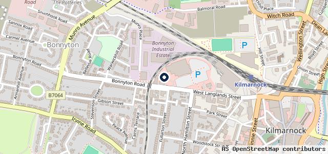 Map showing the location of Hugh Adams Motorcycles