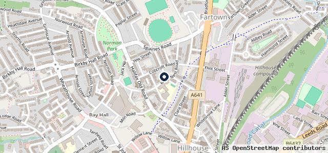 Map showing the location of Huddersfield Autos Ltd
