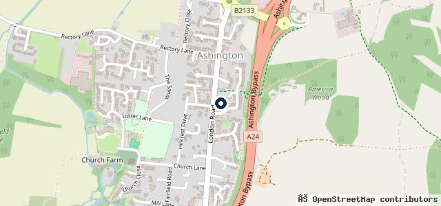 Map showing the location of I A Mackinnon Blue Bird Garage