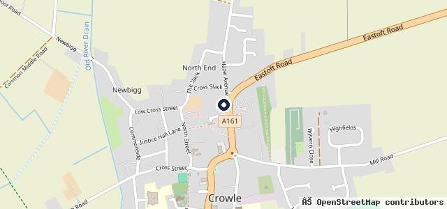 Map showing the location of J Hanson Motors