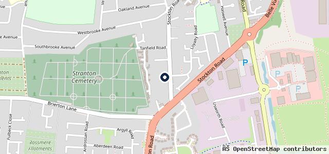 Map showing the location of J R M Motor Engineers
