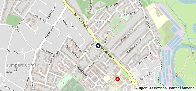 Map showing the location of J P Motors
