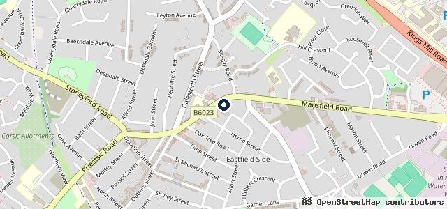 Map showing the location of Jan's Service Centre Ltd