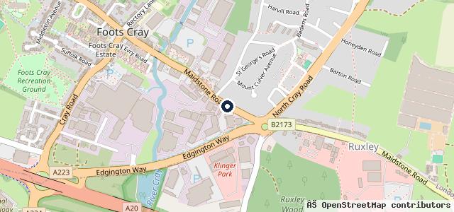 Map showing the location of Jemca Toyota Sidcup