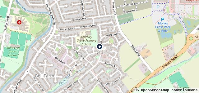Map showing the location of K & D Recovery