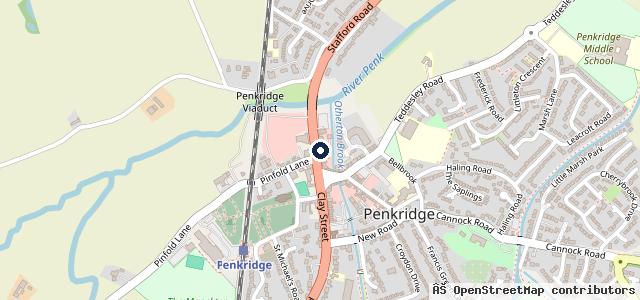 Map showing the location of Ken Price & Son