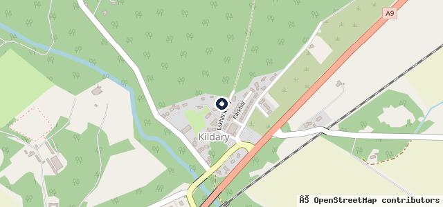 Map showing the location of Ken's Garage
