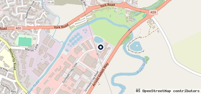 Map showing the location of Knaresborough Tyre Services Ltd