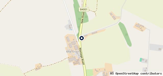 Map showing the location of Lambourn Garage