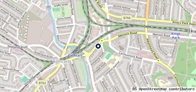 Map showing the location of Kingsway Service Station