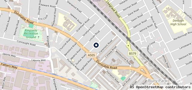 Map showing the location of Mansfield MOT Centre