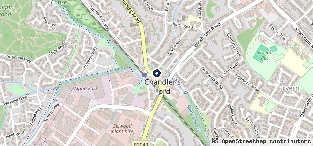 Map showing the location of Master Tech Autos