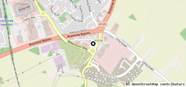 Map showing the location of Marshall SEAT Braintree