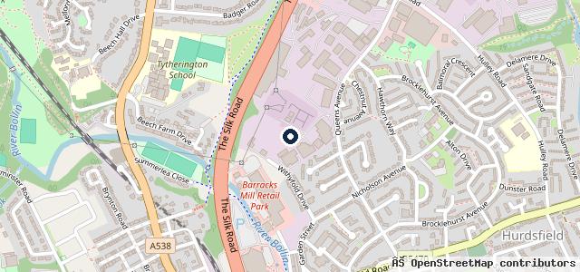 Map showing the location of MGS Automotive
