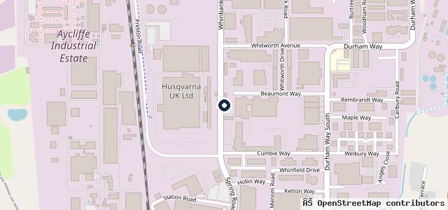 Map showing the location of Mihai Autos Repair Newton Aycliffe