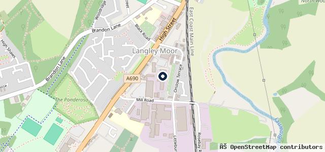 Map showing the location of Milburns Auto Repairs LTD 24 HOUR BREAKDOWN RECOVERY SERVICE