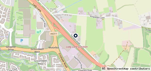 Map showing the location of Mod Autos ltd