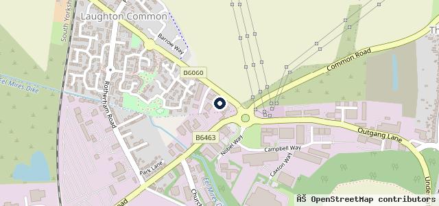 Map showing the location of Monksbridge Garage
