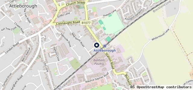 Map showing the location of Morters Garage