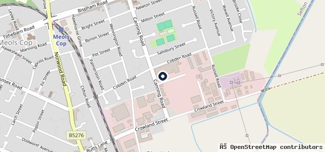 Map showing the location of Canning Road Industrial Estate