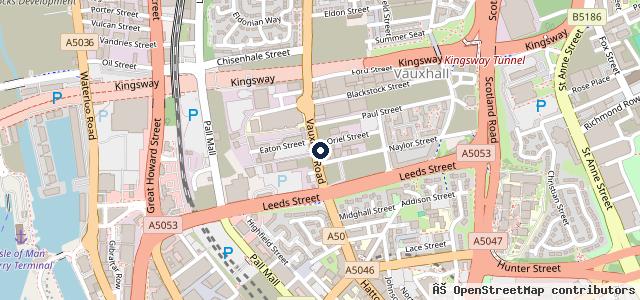 Map showing the location of Liverpool Bavarian