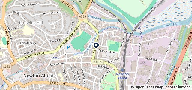 Map showing the location of Murray Volkswagen Newton Abbot