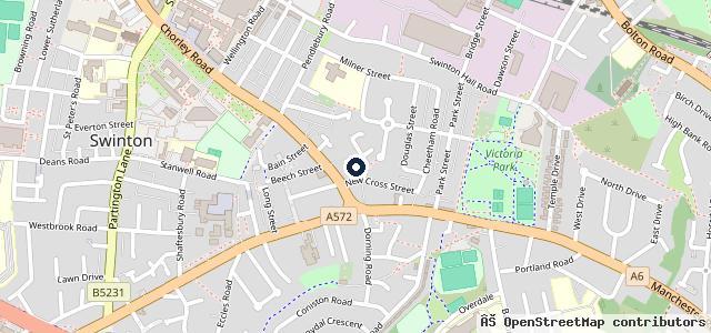 Map showing the location of New Cross MOT