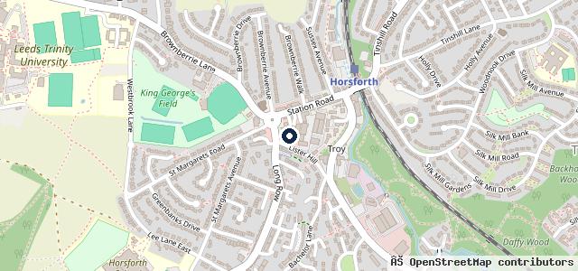 Map showing the location of Protyre Horsforth