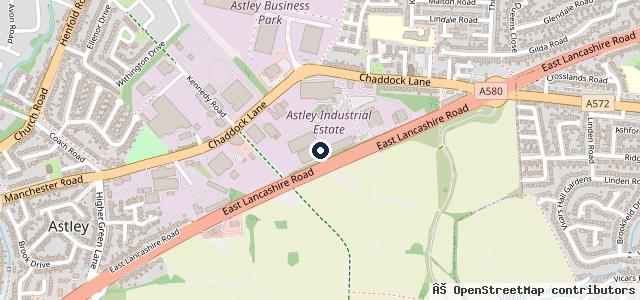 Map showing the location of One Stop Cars of Manchester
