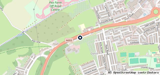 Map showing the location of Oxhill Garage
