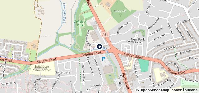 Map showing the location of P R Motors