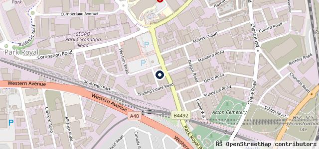 Map showing the location of Royal Motors